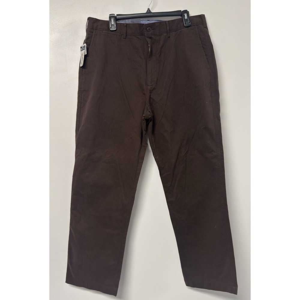 Cremieux Pants Mens 36/30 Madison Comfort Stretch Chino Flex ‎ Brown New #46
